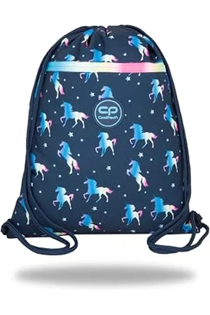 Coolpack Vert Blue Unicorn, Sac de Sport à Cordon Unisex Kids, , Taille Unique
