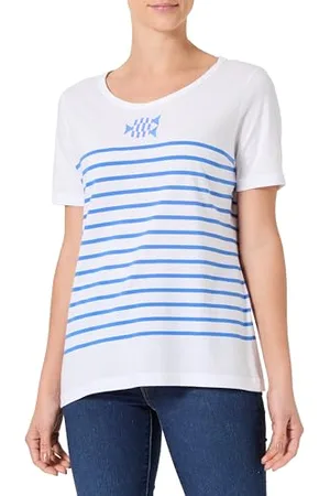 Armor.lux Marinière à Manches Courtes et col Bateau Femme T-Shirt