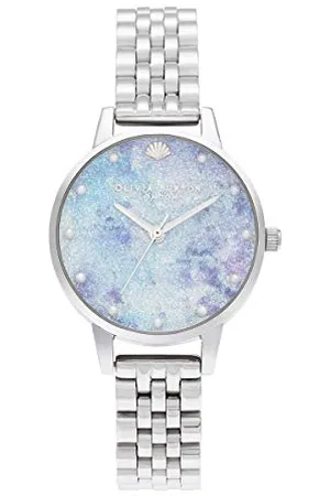 Olivia Burton Montre Analogique à Quartz pour Femme Collection Under The Sea avec Bracelet en Acier Inoxydable Argenté - OB16US43