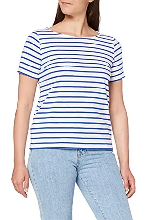 Armor.lux Marinière "Hoedic" Héritage Femme, Blanc, 46 (Taille Fabricant: 5)