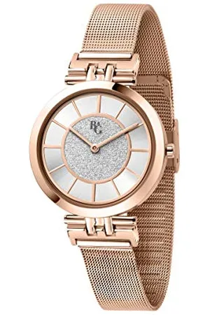 B&G Montre Femme, Collection Soiree, Analogique, Seul Le Temps, en Alliage, Acier, PVD Or - R3853294501