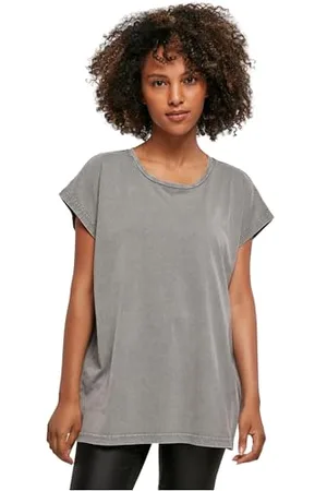 Build Your Brand Femme À Épaules Délavées pour T-Shirt, , L EU