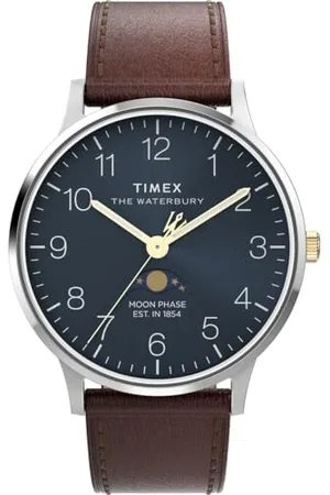 Timex Montre Analogique Quartz pour Hommes Waterbury Classic Moon Phase