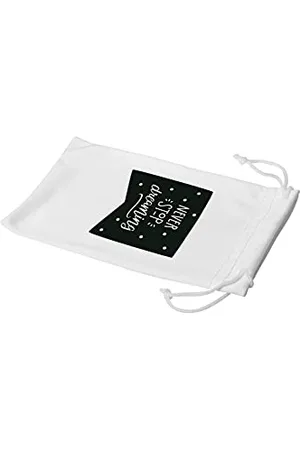 Bonamaison Imprimé Numériquement Lunettes Étui avec Cordon ​de Serrage, 100% Coton, Sac Lunettes, Pochette à Lunettes, 1 Pièce, Taille: 11x19 Cm