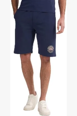 Petrol Industries Short de Jogging pour Homme, M-1050-SHO110, Bleu pétrole, Taille S