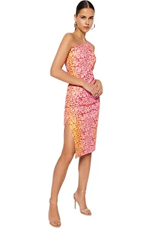 Trendyol Women Bodycon Slim fit Knit Dress Femmes Moulante Coupe ajustée Robe en Tricot