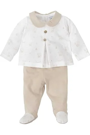 BABIDU Conjunto Para Bebé Unisex Con Camiseta de Manga Larga Estampada Y Cuello Redondo Ensemble, , 0 Mois Mixte bébé