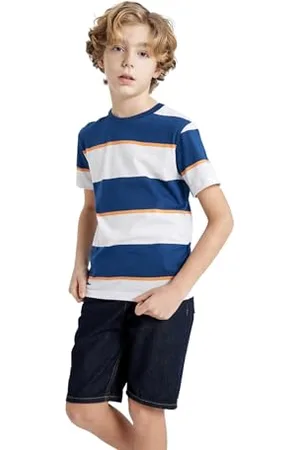 DeFacto T-shirt garçons - T-shirt de haute qualité et tendance pour garçons - T-shirt enfants garçons
