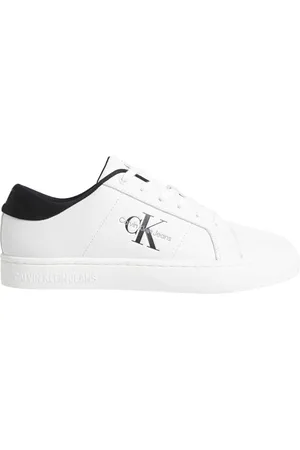 Calvin Klein Men CLASSIC CUPSOLE LOW LACEUP LTH, Bright White/Black, 40 EU