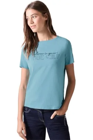 CECIL B322095 T-Shirt avec Inscription, , XXL Femmes