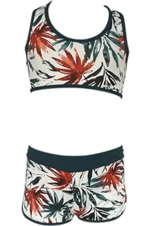 Haute Pression Maillot DE Bain Deux PIÈCES Fille Motif Floral X9099 C01 T14A