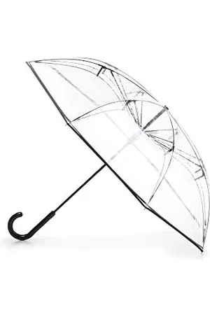 Totes InBrella Parapluie à fermeture inversée, transparent, taille unique, parapluie Inbrella à fermeture automatique inversée avec crochet en J, coupe-vent et imperméable, , Taille unique