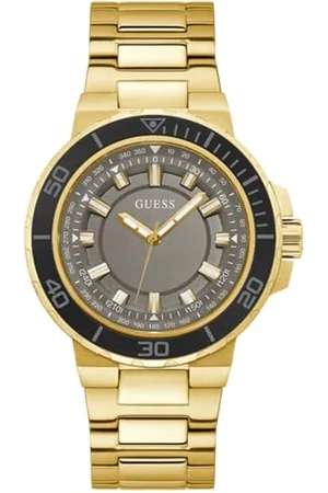 Guess Mixte Analogique-Numérique Quartz Montre avec Bracelet en Acier Inoxydable