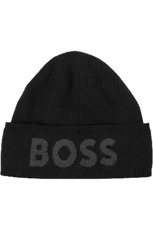 HUGO BOSS Elio_Hat Bonnet, Black, ONESI Men