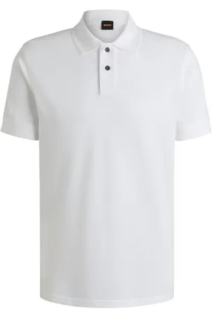 HUGO BOSS Hommes Prime Polo en piqué de Coton avec Logo imprimé