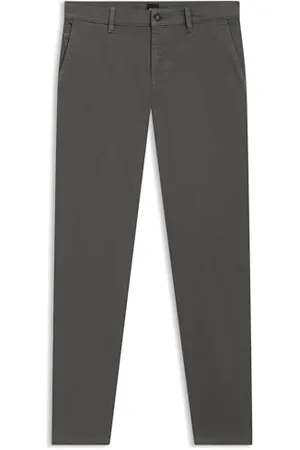 HUGO BOSS Hommes Chino Tapered Chino Tapered en Satin de Coton Stretch