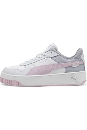 PUMA Carina Street Basket Femme, White Grape Mist Silver, 41 EU