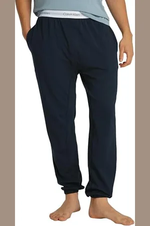 Calvin Klein Pantalon de Jogging Homme Jogger en Coton Élastique, Noir (Black), L