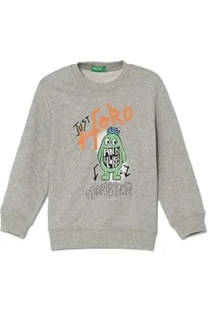 Benetton Maglia G/C M/L 3FWYG10FN, Sweat à Capuche