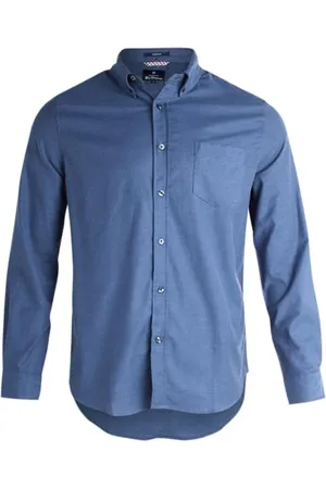 Ben Sherman Dark Blue Chemise à Bouton Bas, , M Homme