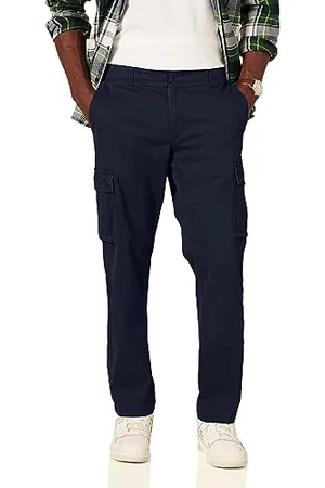 Amazon Pantalon Cargo Stretch, Coupe Droite (Grandes Tailles Disponibles) Homme, , 34W / 34L