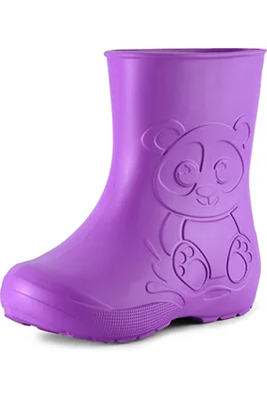 Ladeheid Bottes de Pluie en EVA Unisex Enfant Fille Garçon LA-CA-10 (Lilla, 22/23 EU)