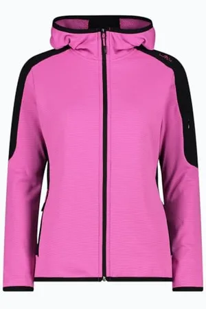 CMP Veste polaire pour femme Grid Tech avec capuche fixe, 46