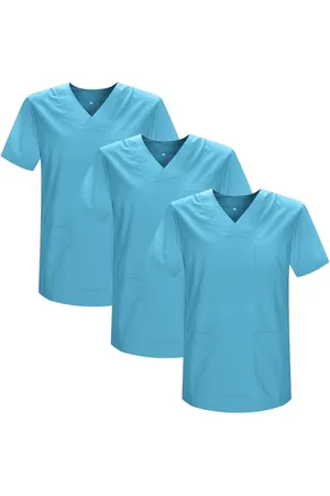 MISEMIYA Pack 3 Pcs-Casaca Sanitario Unisex Mz-3-817 Chemise de Brosse médicale, , XL (Lot de 3) Mixte