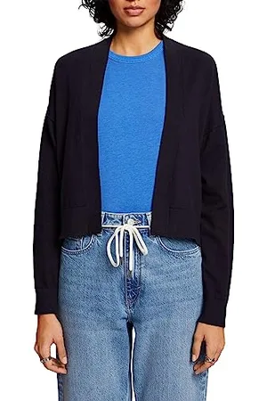 ESPRIT 043cc1i301 Cardigan, 400/bleu Marine, S Femme