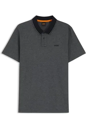 HUGO BOSS Hommes PeoxfordNew Polo Relaxed en piqué de Coton Oxford
