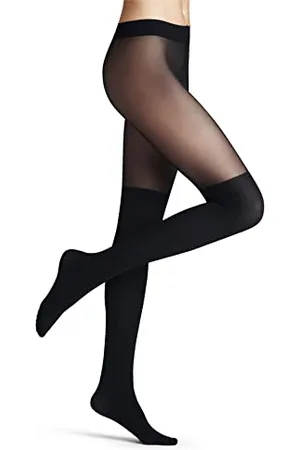 Falke Overknee 25 DEN W Ti mix opaque fin fantaisie 1 paire, Collants Femme, , M-L