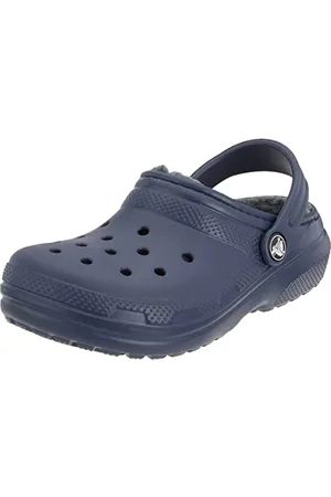 Crocs Classic Lined Clog T, Sabot, Bleu Marine Anthracite, 26 EU