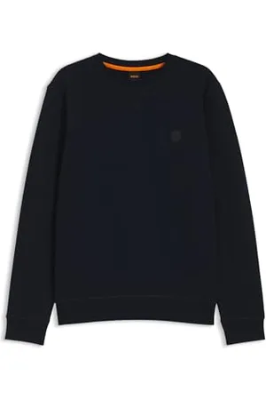 HUGO BOSS Hommes Westart Sweat Regular en Molleton de Coton avec Patch logoté