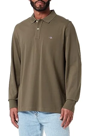 GANT REG LS Rugger À Manches Longues en Piqué Shield Regular, , M Homme