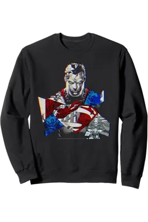 DC Comics Originals Superman Urban Jim Lee Epic Retro VHS Glitch Comic Art Rizz Sweatshirt