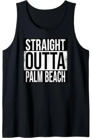 Straight Outta Words DROIT OUTTA PALM BEACH Débardeur