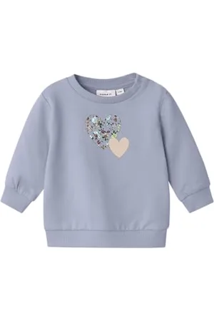 NAME IT Nbfsinda Ls Sweat Bru Maillot de survêtement, , 68 Bébé Fille