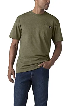Dickies T- Shirt épais à Manches Courtes et col Rond avec Poche Chemise Henley, , XXL Homme