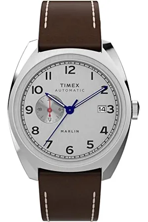 Timex Montre Automatic pour Hommes Multi Dial avec Un Bracelet en Cuir Marlin Sub-Dial