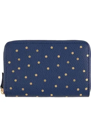 DRAEGER PARIS 1886 DRAEGER Paris - Portefeuille - 15 x 2,5 x 9,5 cm - Bleu/Doré - Zippé - Accessoire, Mode, Fashion, Tendance - Idée Cadeau Amis, Famille, Fête des Mères, Copine