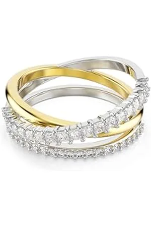Swarovski Bague Hyperbola, Tailles variées, Blanche, Finition mix de métal, 60