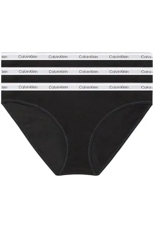 Calvin Klein Femme Slip Lot De 3 Bikini Coton Stretch, , XL
