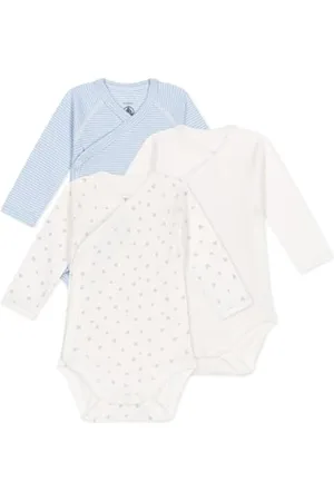 Petit Bateau A0CB8 Bodies Naissance Manches Longues, , Prématuré (Lot de 3) Mixte bébé