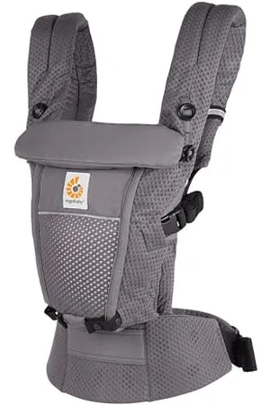 Ergobaby Porte-Bébé Adapt pour nouveau-nés, dès la naissance, porte-bébé ergonomique 3 positions en Mesh SoftFlex™ pour portage ventral et dorsal