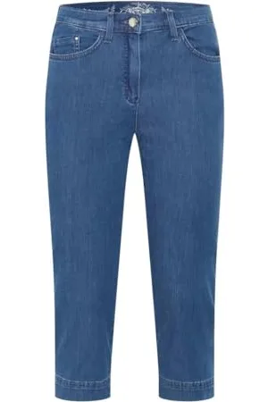Brax By Brax Lora Capri Super Light Denim Jeans, 28-Blanchi, 27W / 30L Femmes