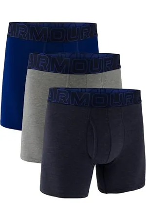 Under Armour 3er-Pack Performance-Boxershorts aus Baumwolle, 15,2 Cm Innennaht, Ganztägiger Komfort und Ultraweich Boxeur ajusté, Midnight Navy-Core, XXL (Lot de 3) Hommes