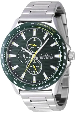 Invicta Racing 47549 Montre Homme - Entanche - Analogique - Mouvement à Quartz - Acier Inoxydable avec Cadran - 44mm