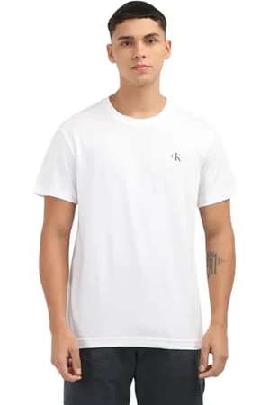 Calvin Klein Jeans Homme 2 PACK MONOLOGO T-SHIRT J30J320199, White , XL