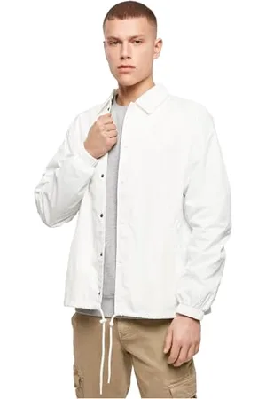 Build Your Brand Coach Jacket Veste, Blanc, XS Homme