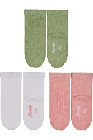 Sterntaler Söckchen 3er-Pack uni Bambus des Chaussettes, , 22 Bébé Fille